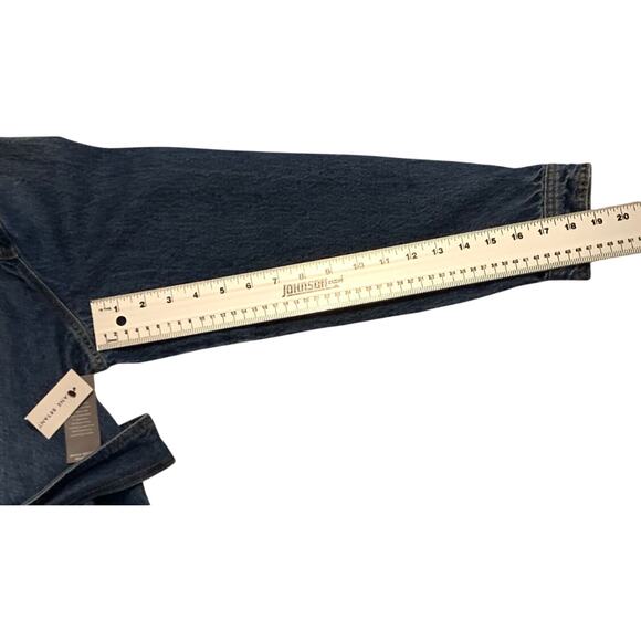 Lane Bryant NWT Womens Blue Denim Belted Trucker Jean Jacket Long Plus Size 18 - Picture 11 of 16